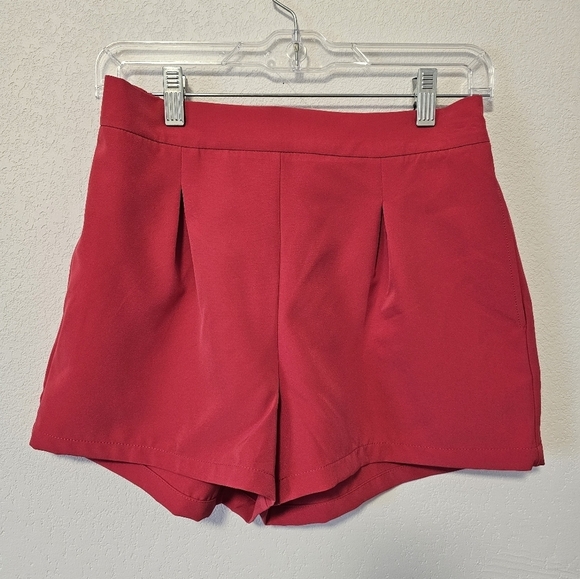 Sincerely Jules Hot Pink Dress Shorts Women's Size Medium NWT - Picture 7 of 9